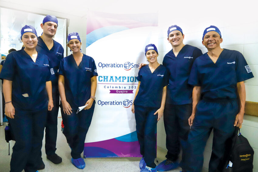 Surgical Champion from Canada, Dr. Michael Bezuhly (second from left) with Dr. Mauricio Herrera Surgical Champion Colombia (far right) and team.