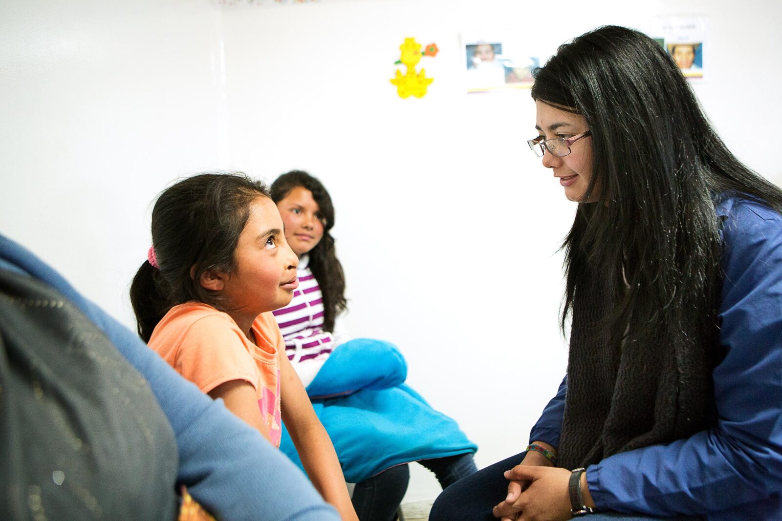 Andrea Diaz with patient