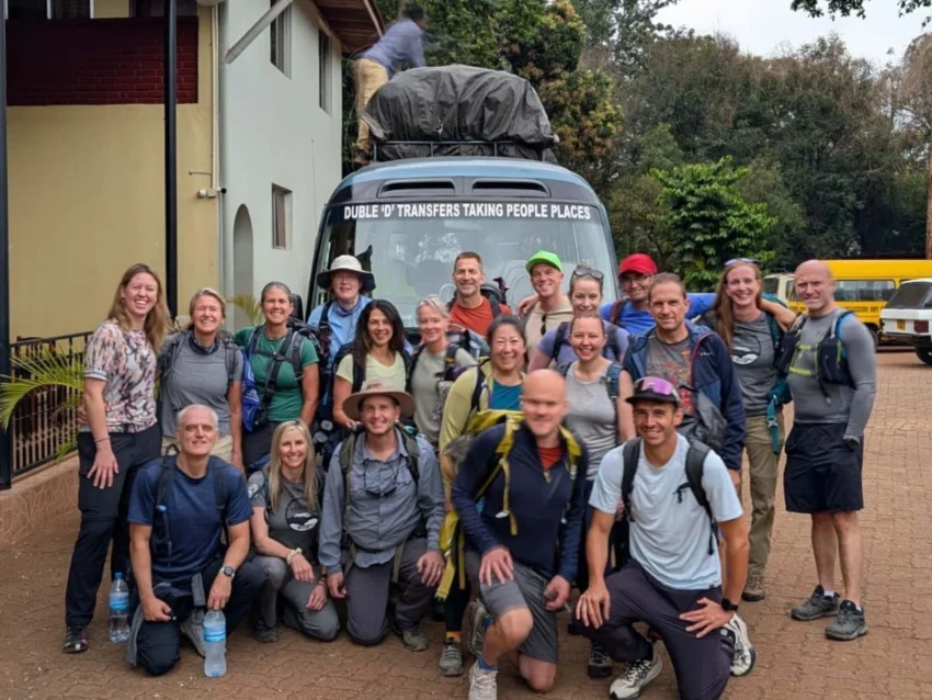 Johnson & Johnson's Trek for Smiles participants