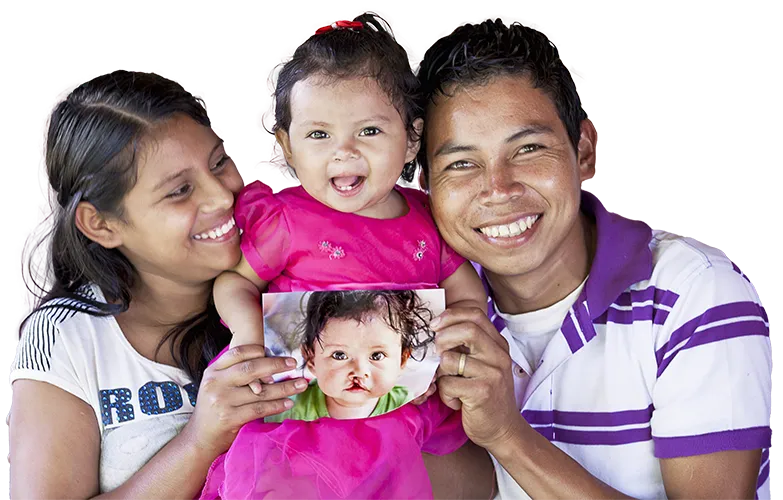 Esteli with her parents
