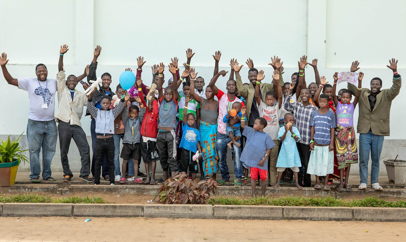 Carlos with group of patients